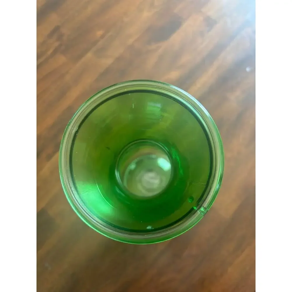 1 Liter Green Glass Carafe